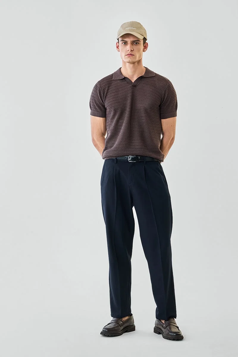 سنيتش تيشيرت قطن % بياقة جوني